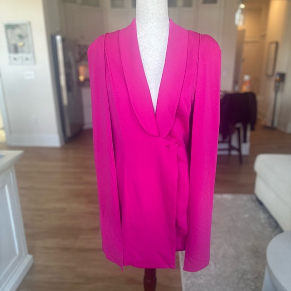 Katie May Fuchsia Cape Mini Dress - Picture 7 of 10